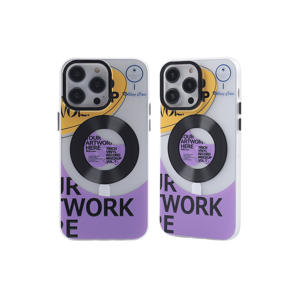 iPhone 14 Pro Max Kılıf Apollo Magneticsafe Desenli Kapak - Apollo Şeffaf - 6