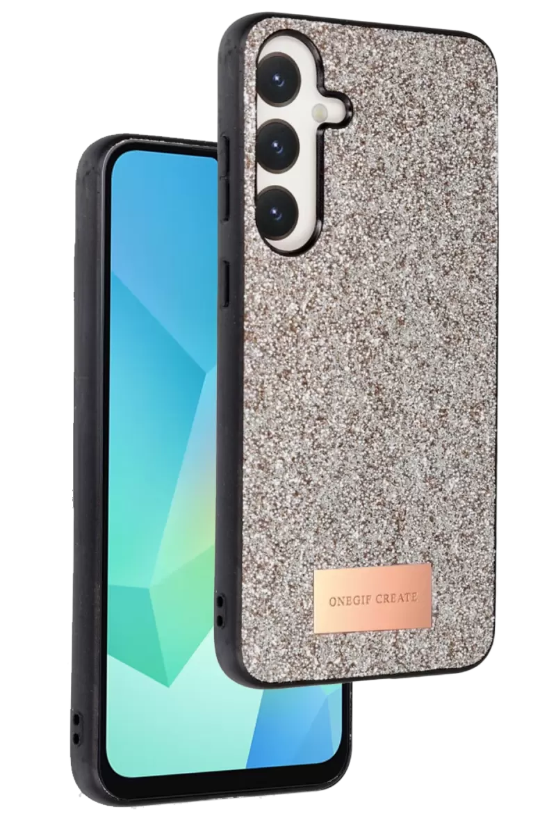 Galaxy A36 Bright Simli Kapak - Gold