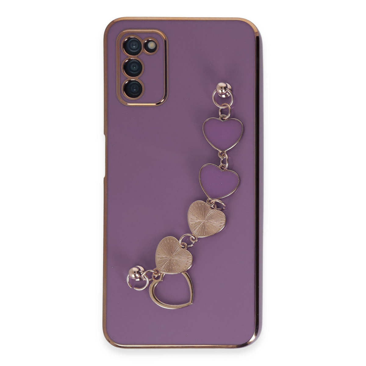 Galaxy A03S Kılıf Esila Silikon - Mor