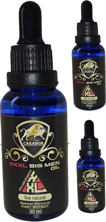 Caraboa Enlargementoil For Men 3 Adet 60 ml Erkekler Için Büyütücükalınlaştırıcı Yağ 30 ml