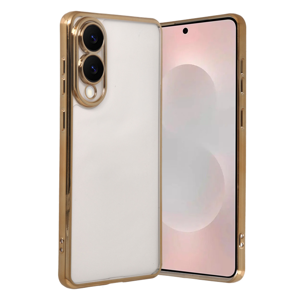 Galaxy S25 Edge Razer Lensli Silikon - Gold