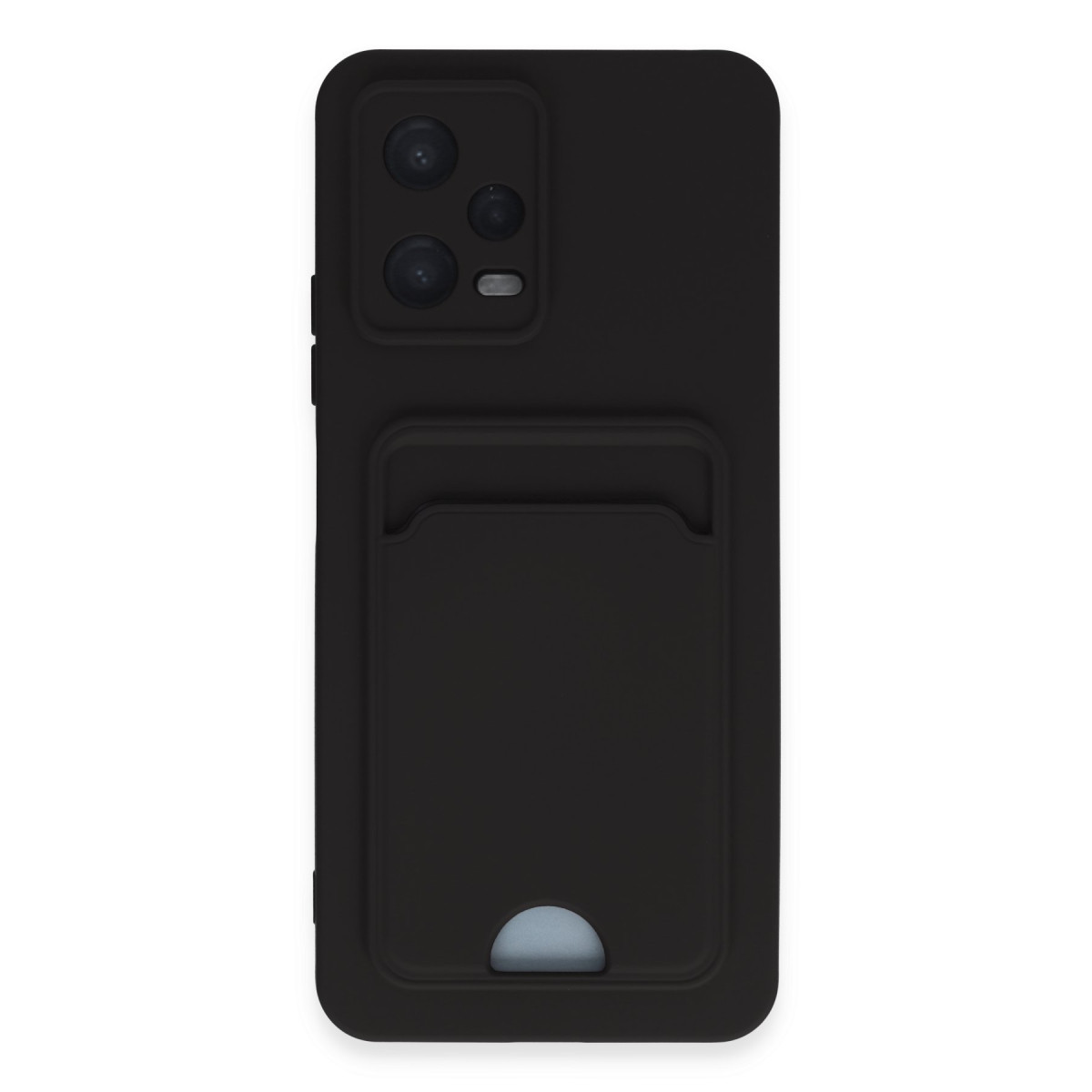 Poco X5 5G Kılıf Kelvin Kartvizitli Silikon - Siyah
