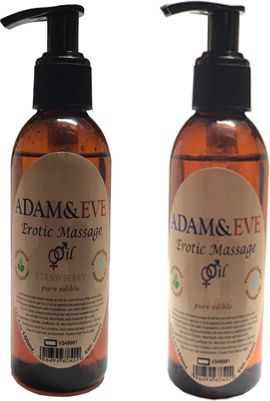 Hintohu Adam&eErkeklere Kadınlara Özel Çilek Vanilya Aromalı Masaj Yağı Massage Oil 125ML