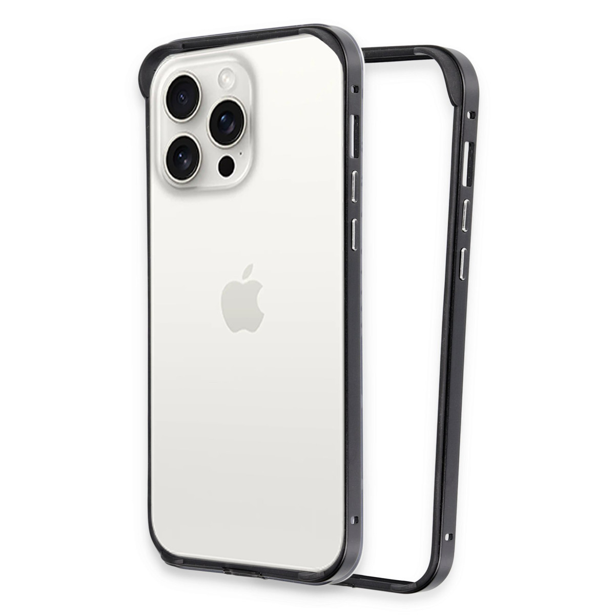 iPhone 15 Pro Land Bumper Koruma Kapak - Siyah