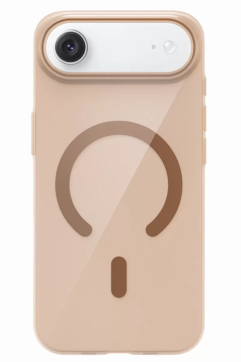 iPhone 17 Air PC Blank Magsafe Kapak - Çöl Titanyum