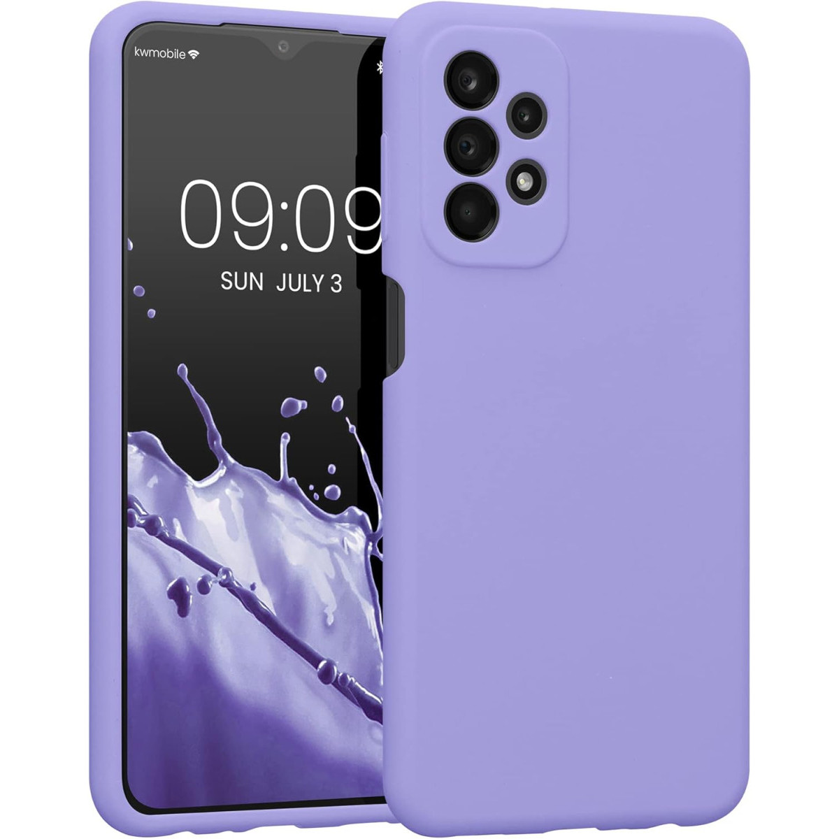Galaxy A23 4G Kılıf First Silikon - Lila