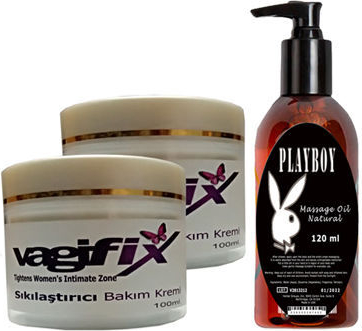 Vagifix Varicose Vein Defense Cream 2 Ad +Playboy Masaj Yağı