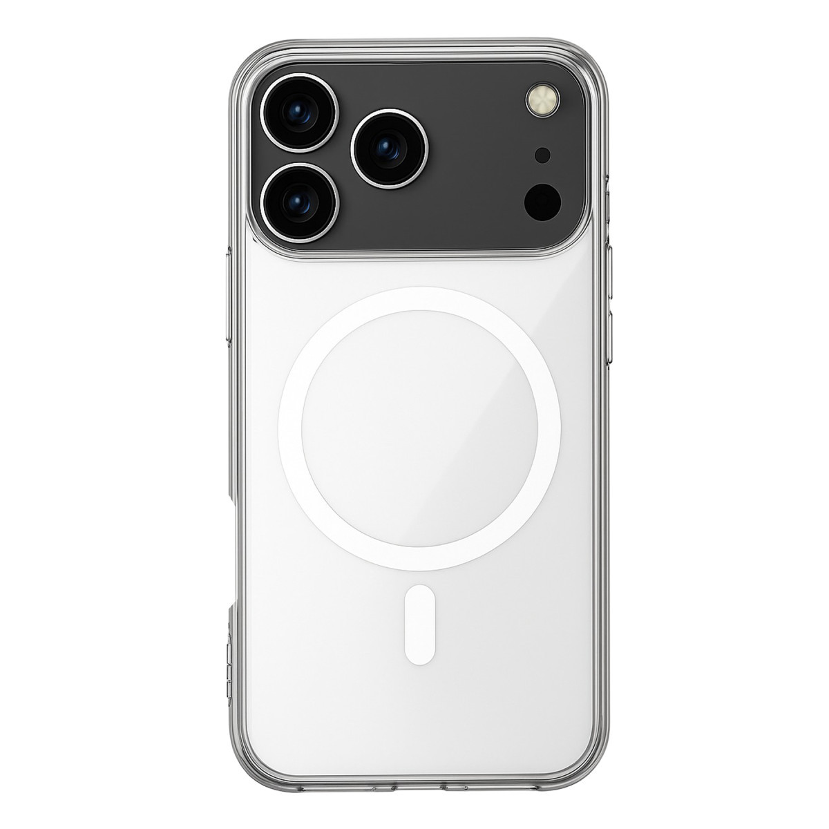 iPhone 17 Pro Kılıf Magneticsafe Şeffaf Silikon - Şeffaf
