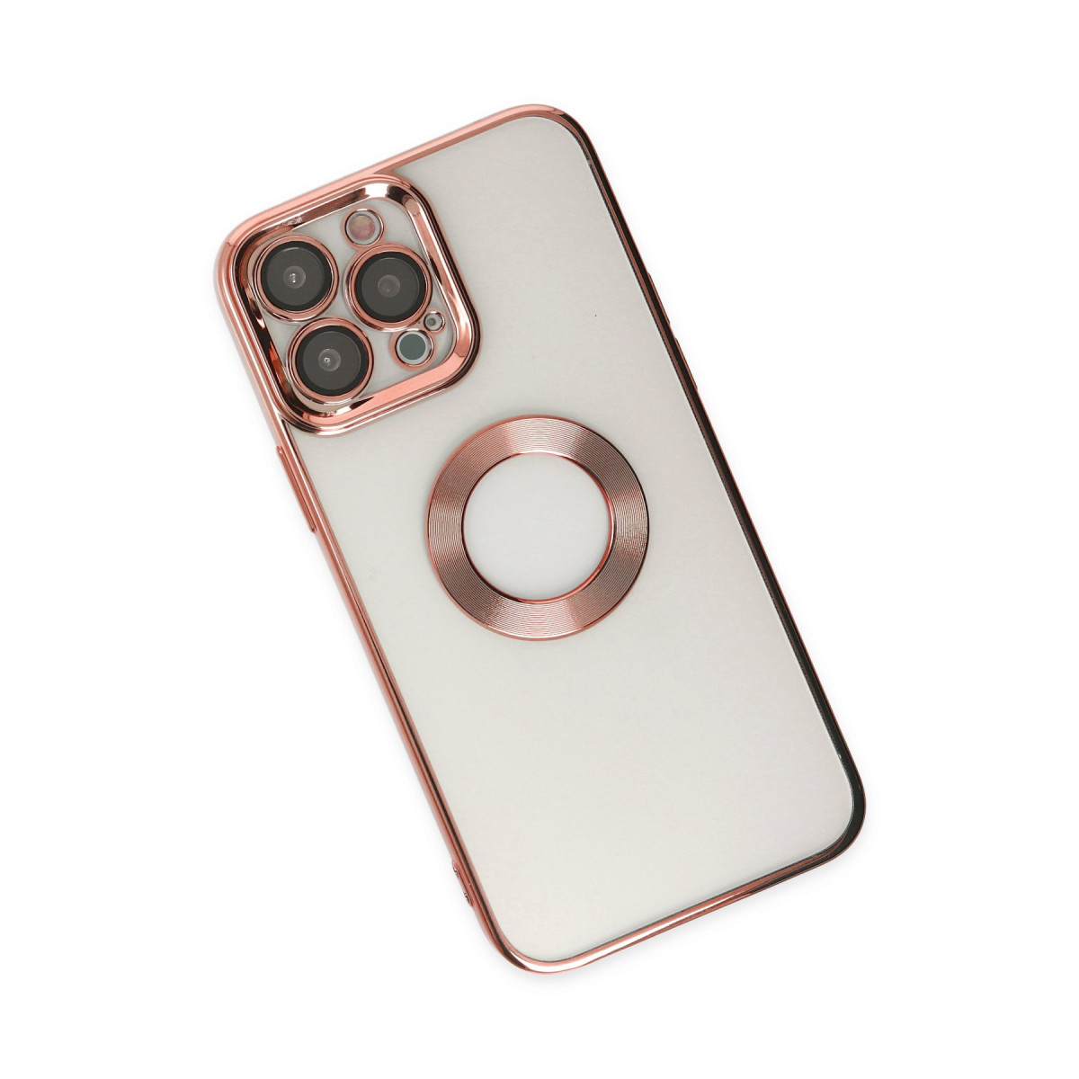 iPhone 14 Pro Max Kılıf Slot Silikon - Rose Gold — görsel 3