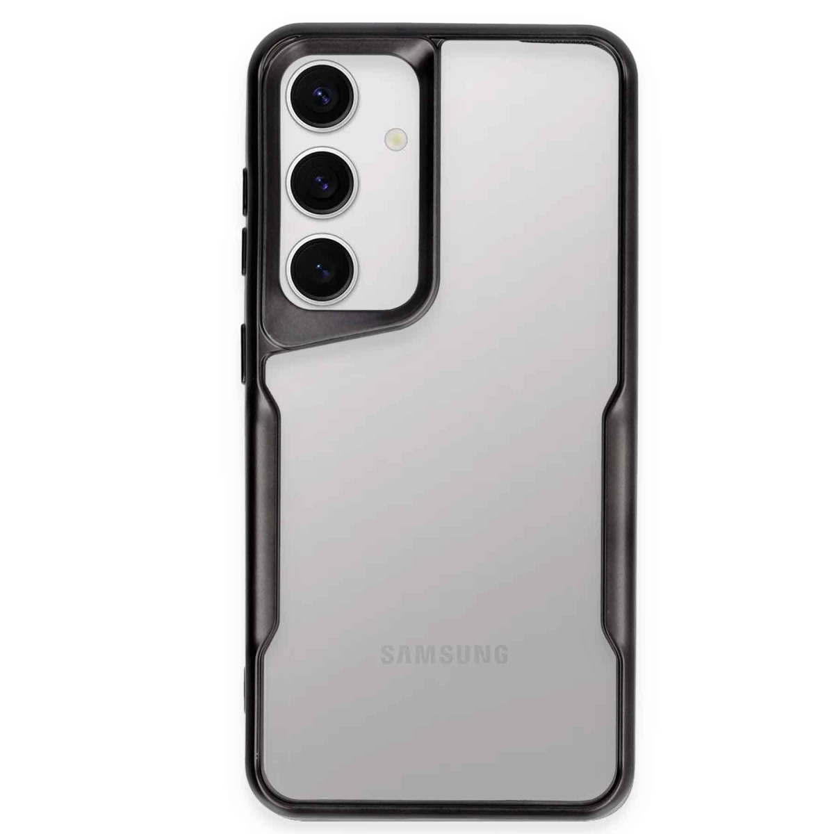 Galaxy S24 Kılıf Boyi Silikon Kapak - Siyah