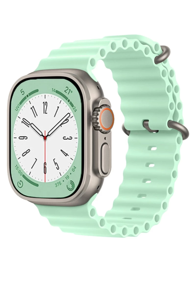 Apple Watch 42mm Uyumlu Ocean Kordon - Açık Yeşil