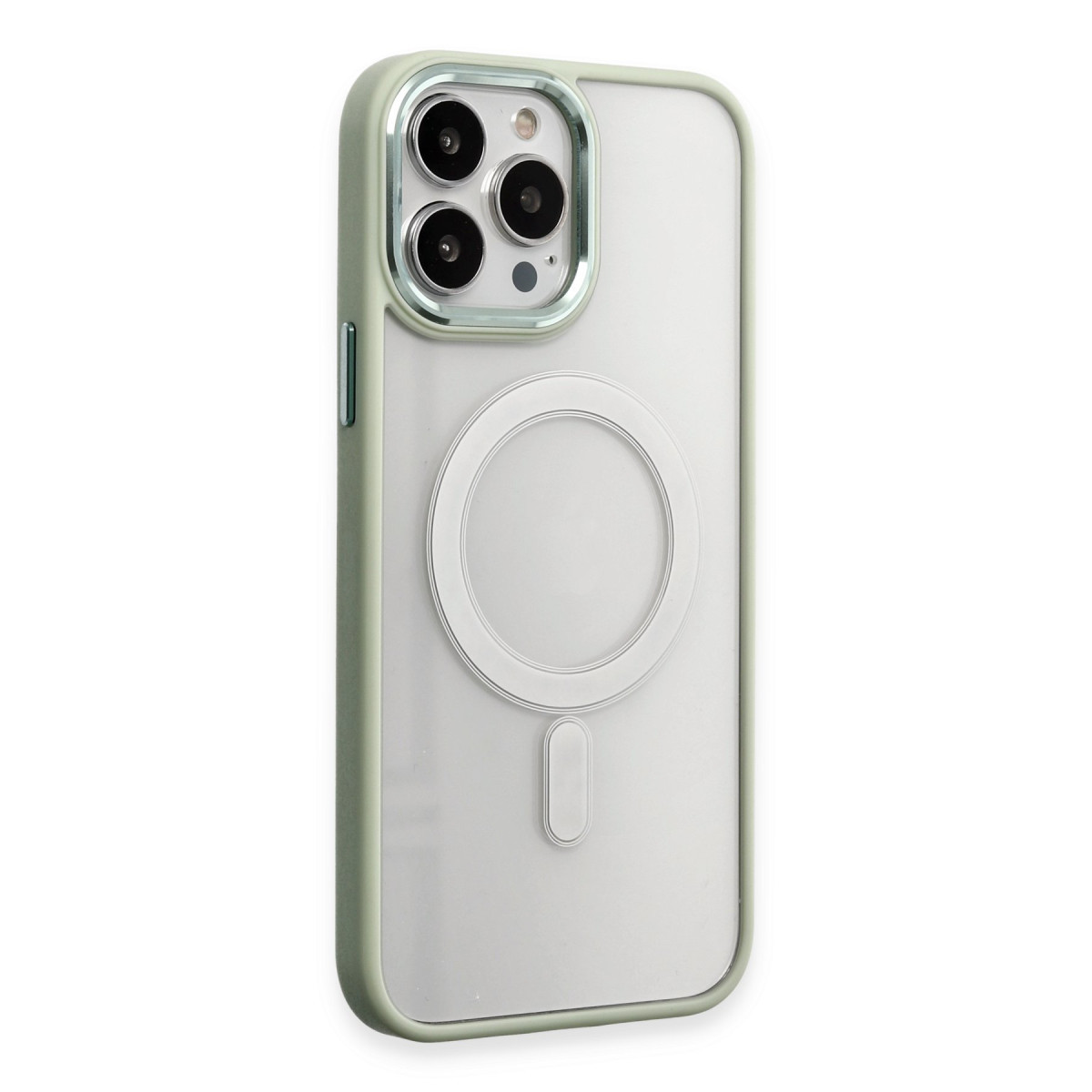 iPhone 15 Pro Max Kılıf Room Magneticsafe Silikon - Su Yeşili