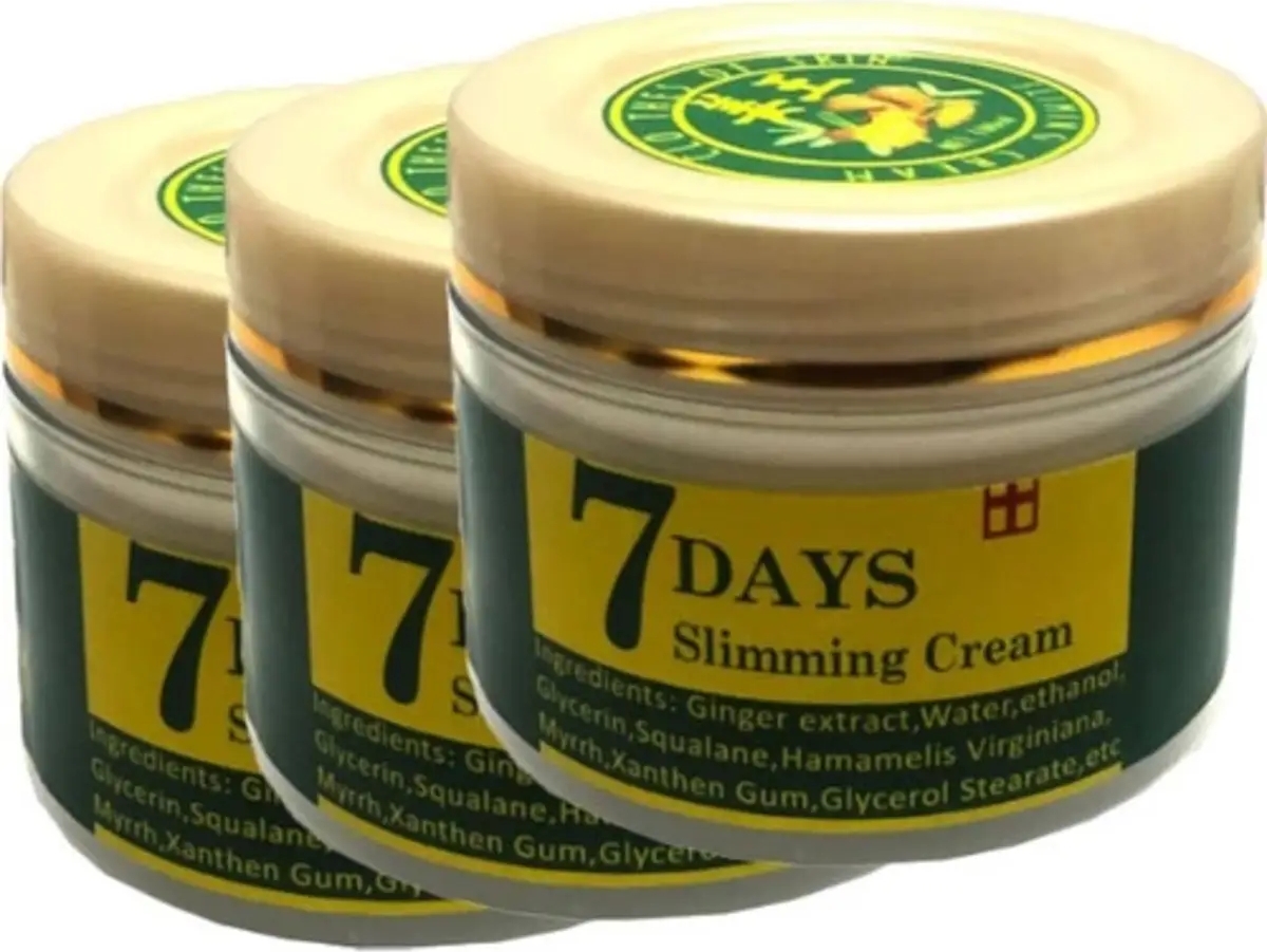 7 Days Ginger 3 Adet Adet Miracle Slimming Cream Kremi 100 ml