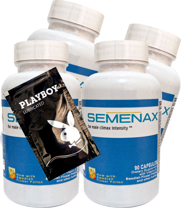 Playboy Jel + Semenax Erkeklere Özel Destekleyici 90lı x 4 adet