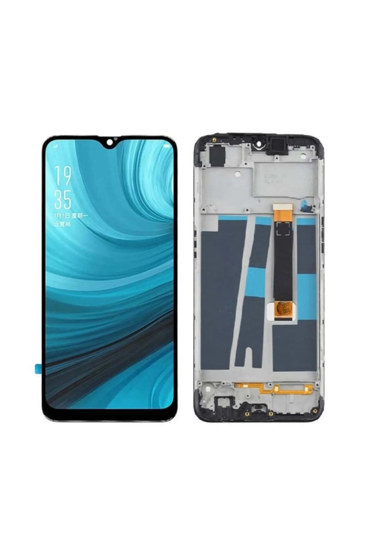 Oppo A5s Uyumlu Ekran Dokunmatik Çıtalı SRV (Siyah)