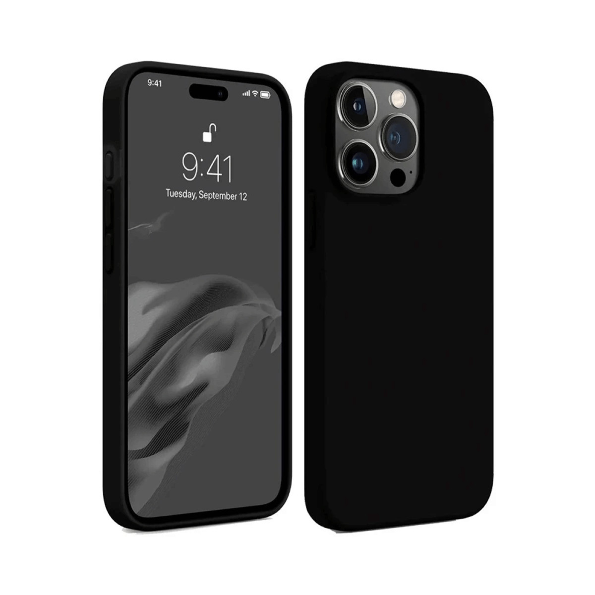 iPhone 15 Pro Kılıf First Silikon - Siyah
