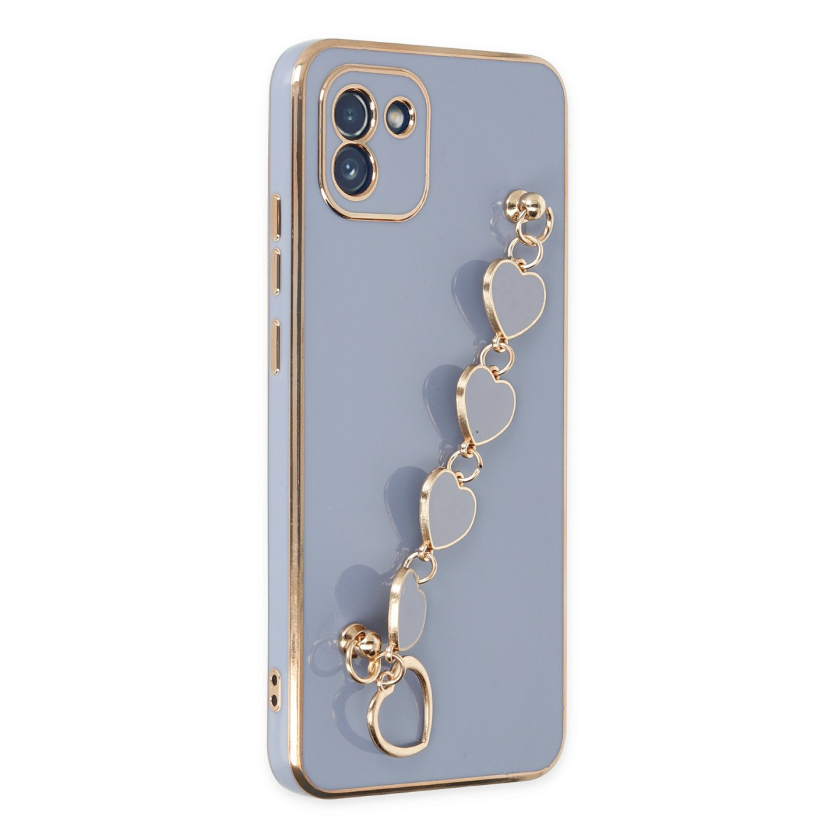 Galaxy A03 Kılıf Esila Silikon - Gri
