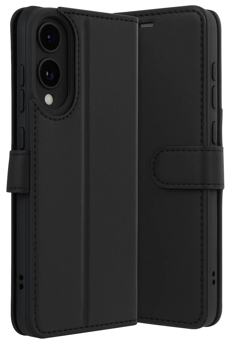 Samsung Galaxy S25 Uyumlu Edge Trend S Plus Kapaklı Kılıf - Siyah