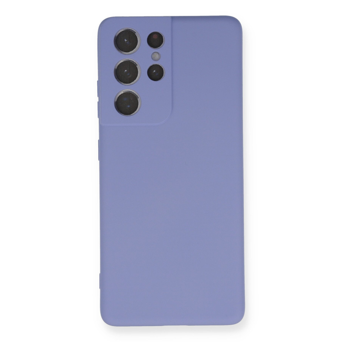 Galaxy S21 Ultra Kılıf Nano içi Kadife Silikon - Lila