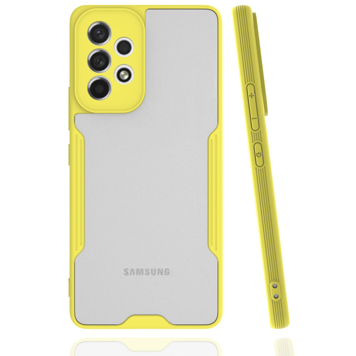Galaxy A33 5G Kılıf Platin Silikon - Sarı