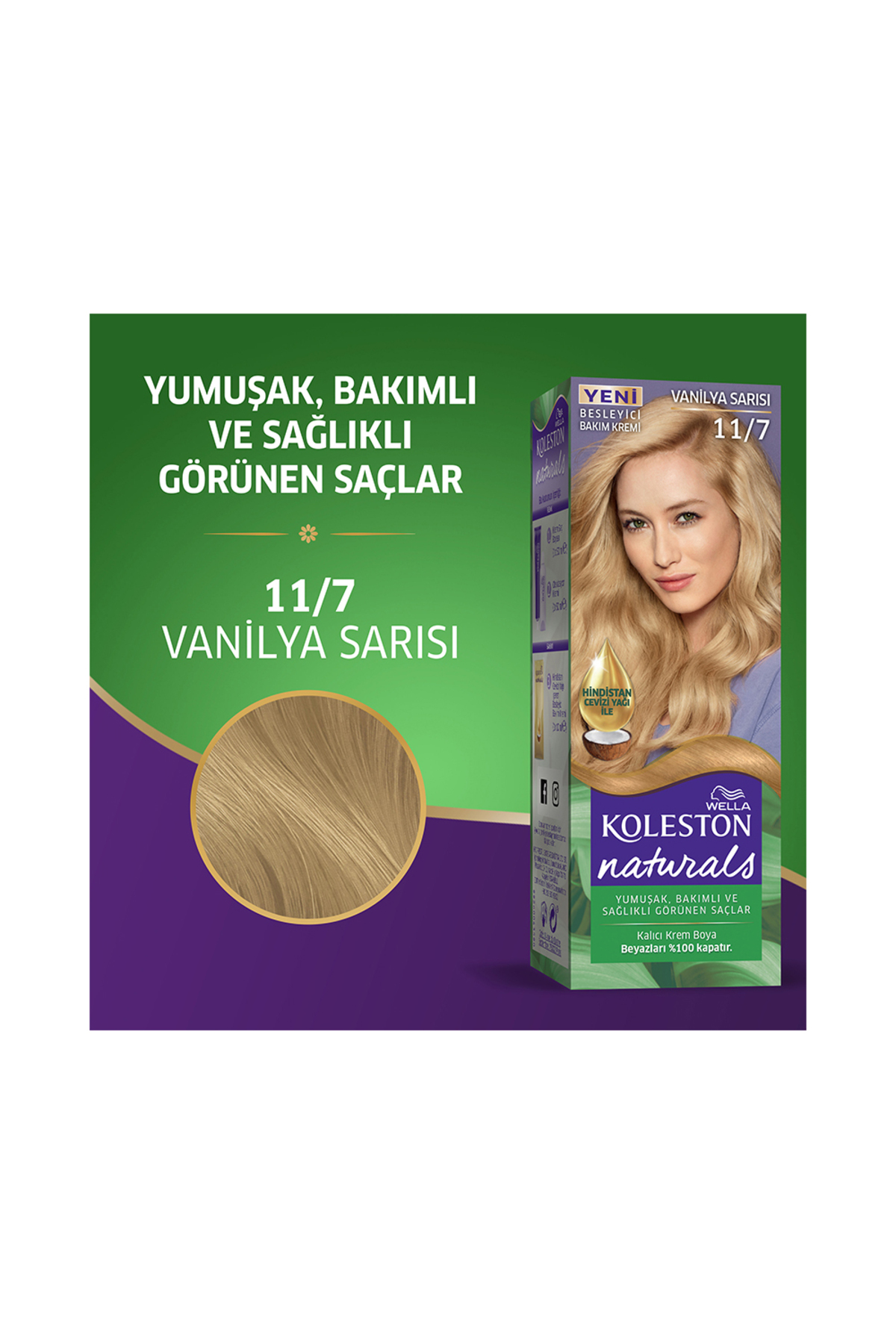 Naturals Maxi Saç Boyası & No: 11/7 Vanilya Sarısı