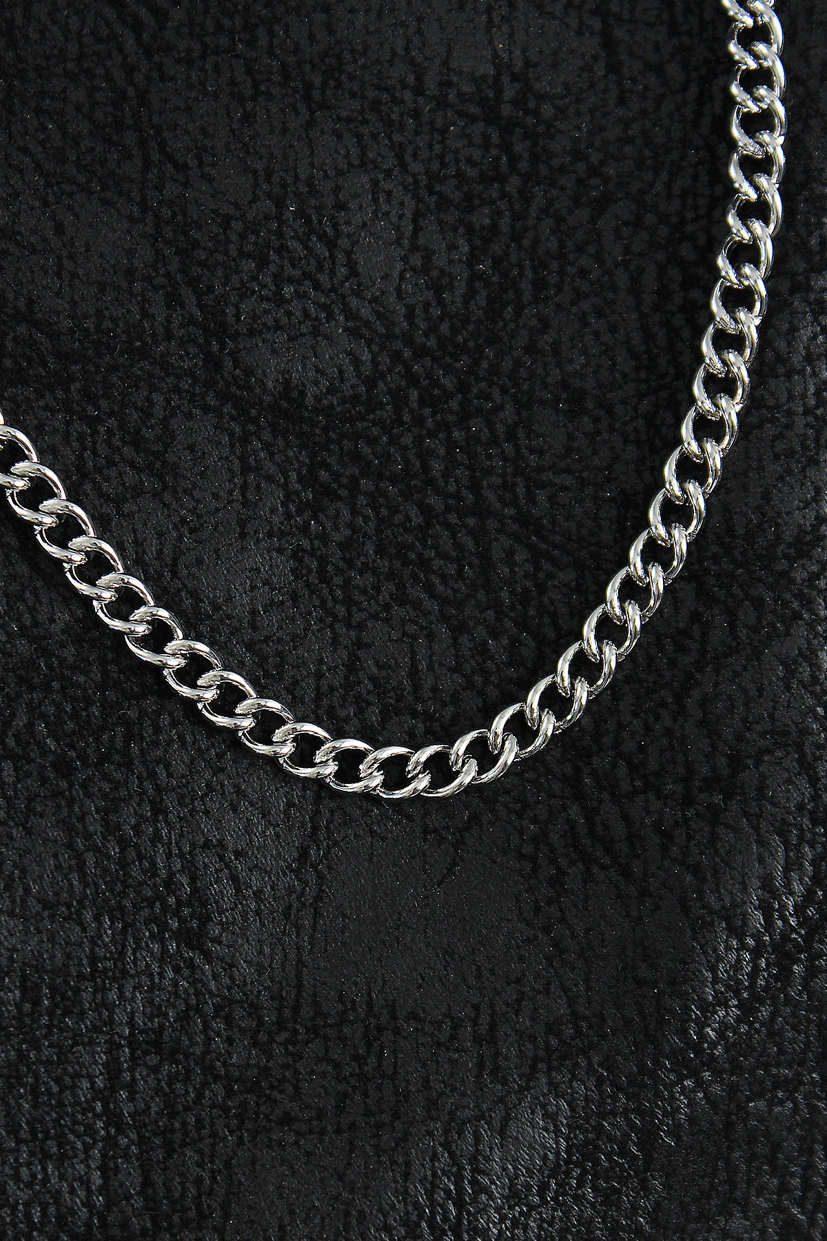 316L Çelik Klasik Oval Zincir Model Gümüş Renk Erkek Kolye