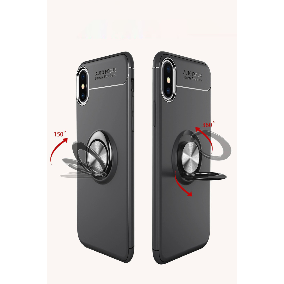 iPhone XS Max Kılıf Range Yüzüklü Silikon - Mavi — görsel 3