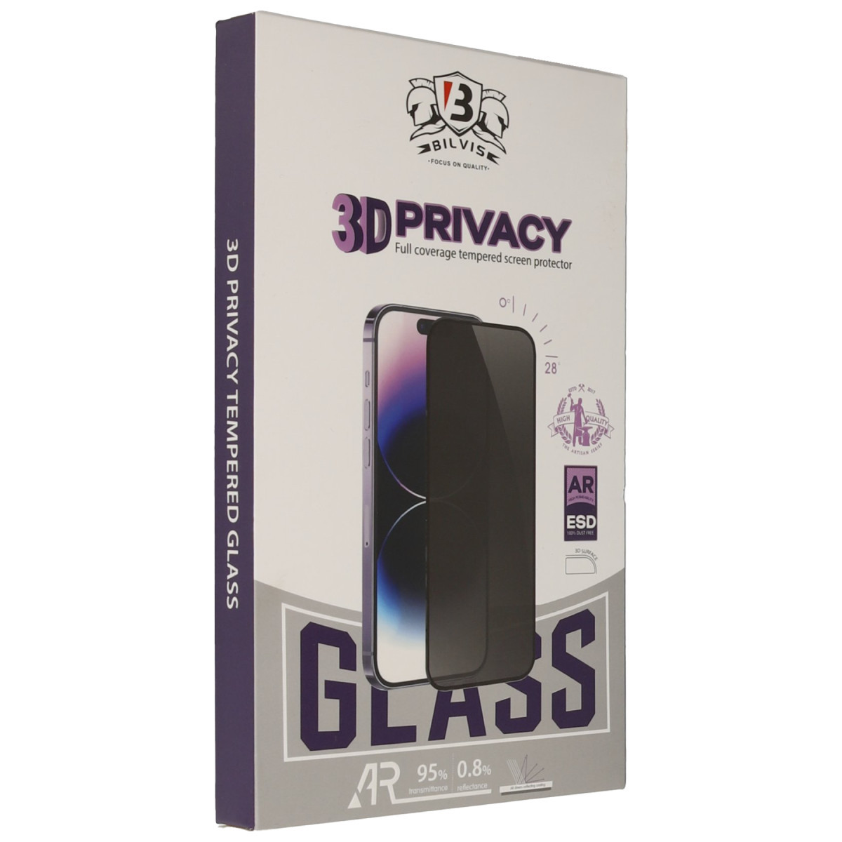 iPhone 17 Pro Bilvis 3D Hayalet Cam Ekran Koruyucu