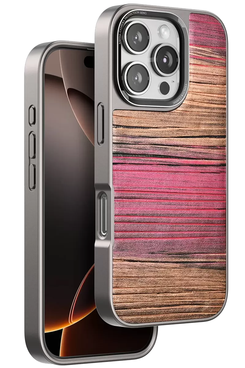 iPhone 16 Pro Max Wave Kapak - Pembe