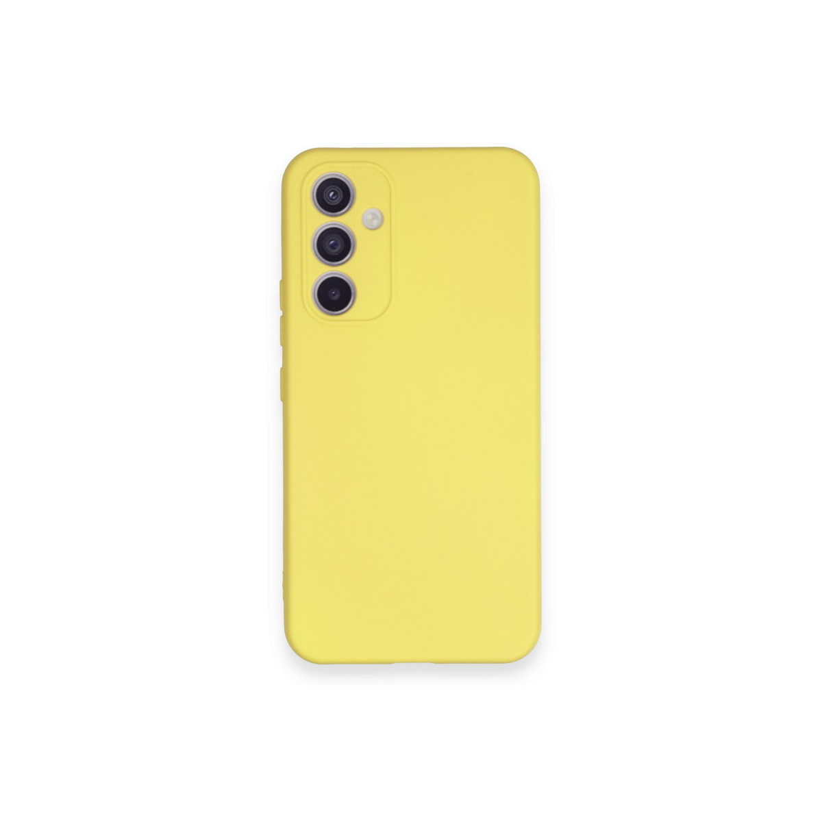Galaxy A34 5G Kılıf Nano içi Kadife Silikon - Sarı