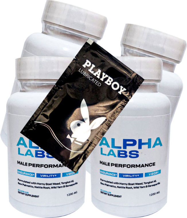 Playboy Jel + Alpha Labs Erkeklere Özel Soft Jel Formunda 60lı x 4 adet