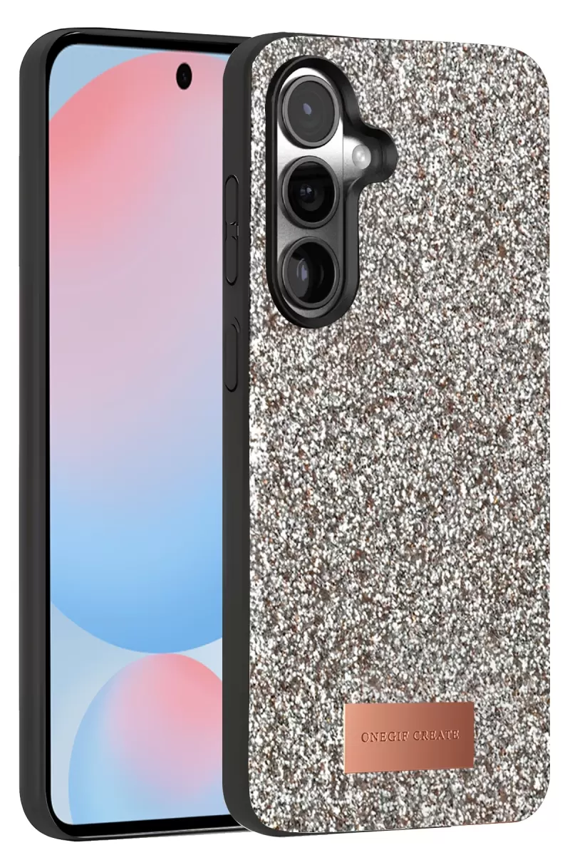 Galaxy S24 Bright Simli Kapak - Gümüş