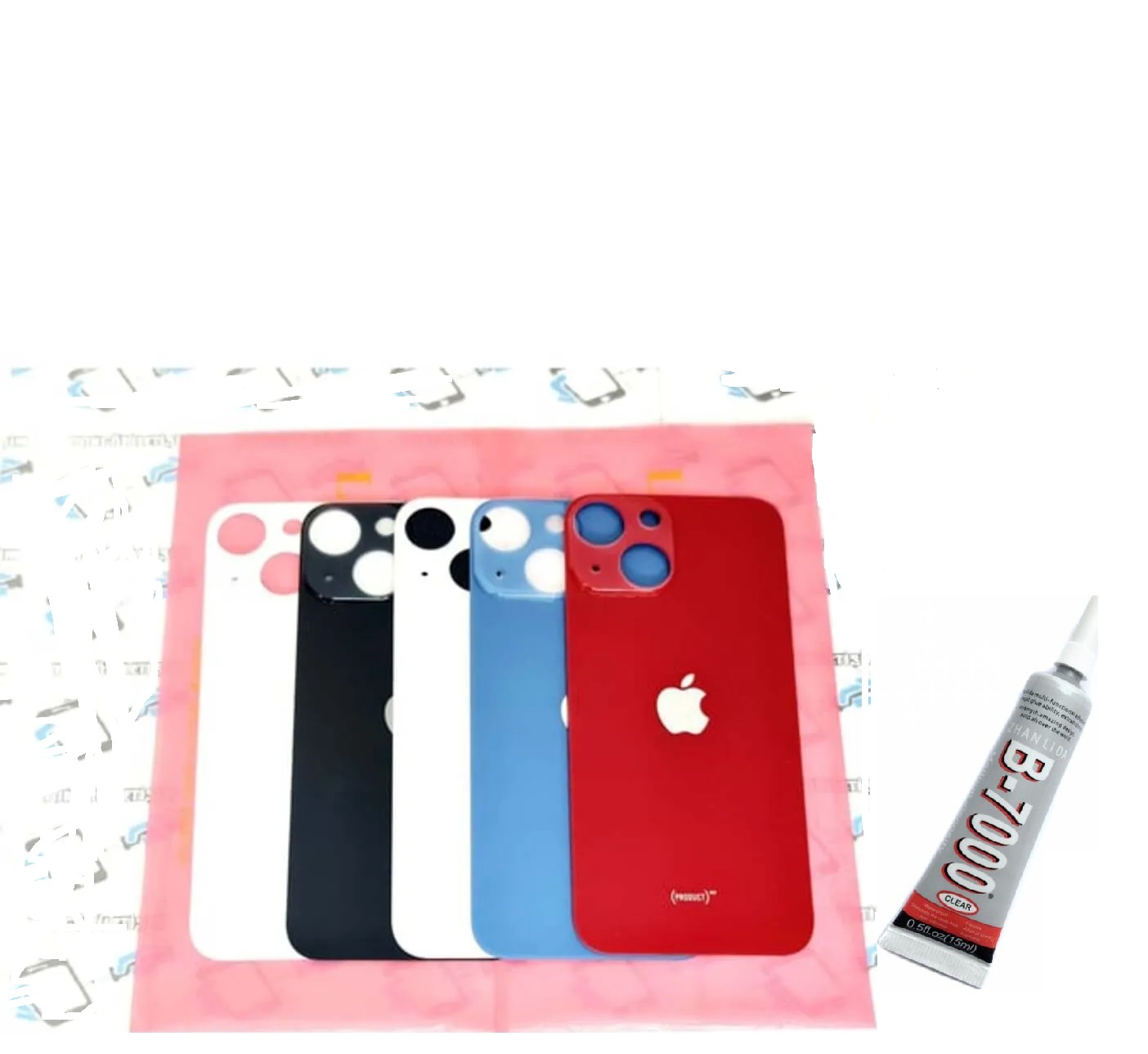 iPhone 13 Uyumlu Arka Batarya Pil Kapağı MAVİ (B7000 15 M