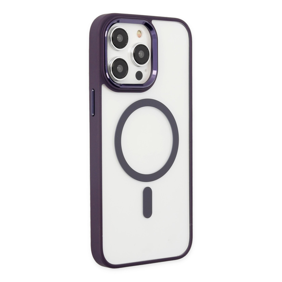 iPhone 13 Pro Kılıf Room Magneticsafe Silikon - Derin Mor