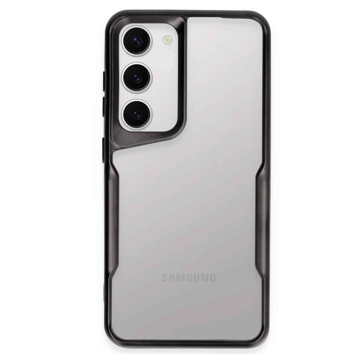 Galaxy S23 Kılıf Boyi Silikon Kapak - Siyah