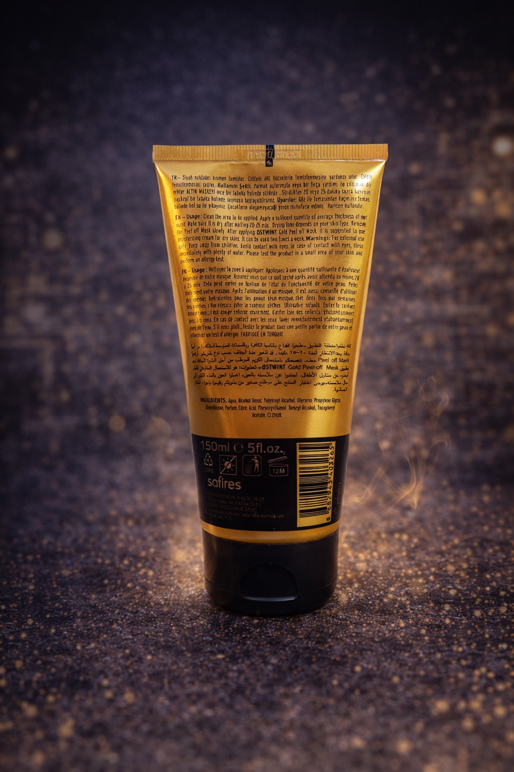 Altın Peel Off Maske 150 ml Derin Temizleyici Siyah Nokta Karşıtı Cilt Arındırıcı Yüz Maskesi
