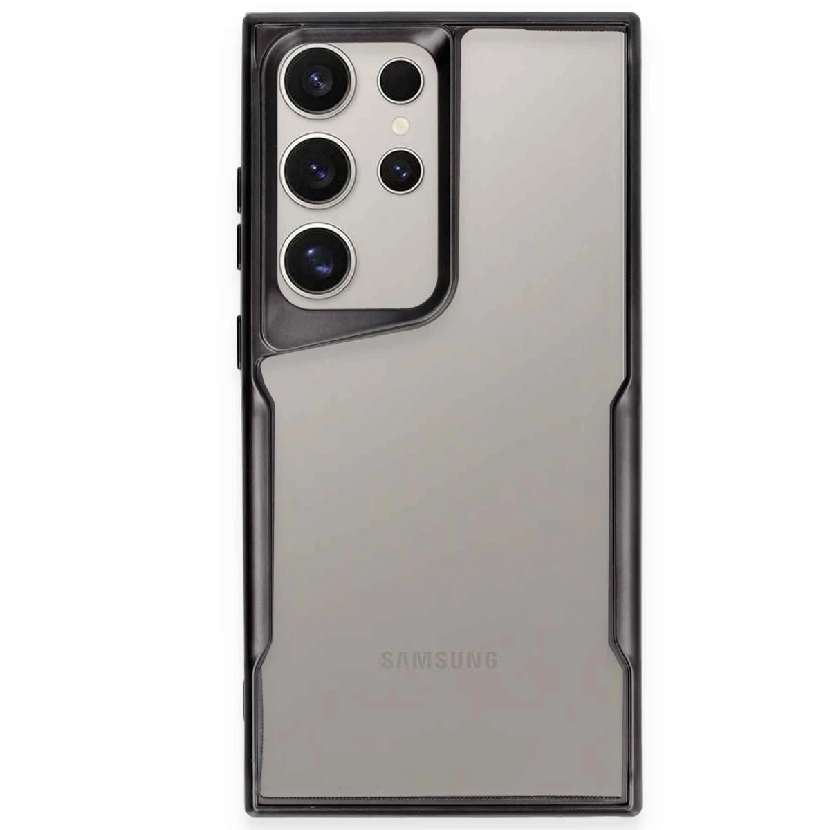 Galaxy S25 Ultra Kılıf Boyi Silikon Kapak - Siyah