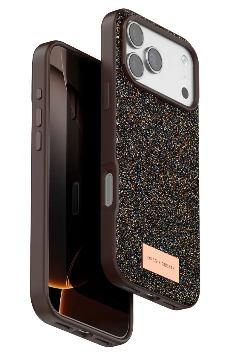iPhone 17 Pro Max Bright Simli Kapak - Gold