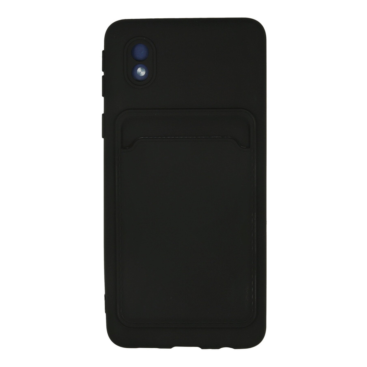 Galaxy A01 Core Kılıf Kelvin Kartvizitli Silikon - Siyah
