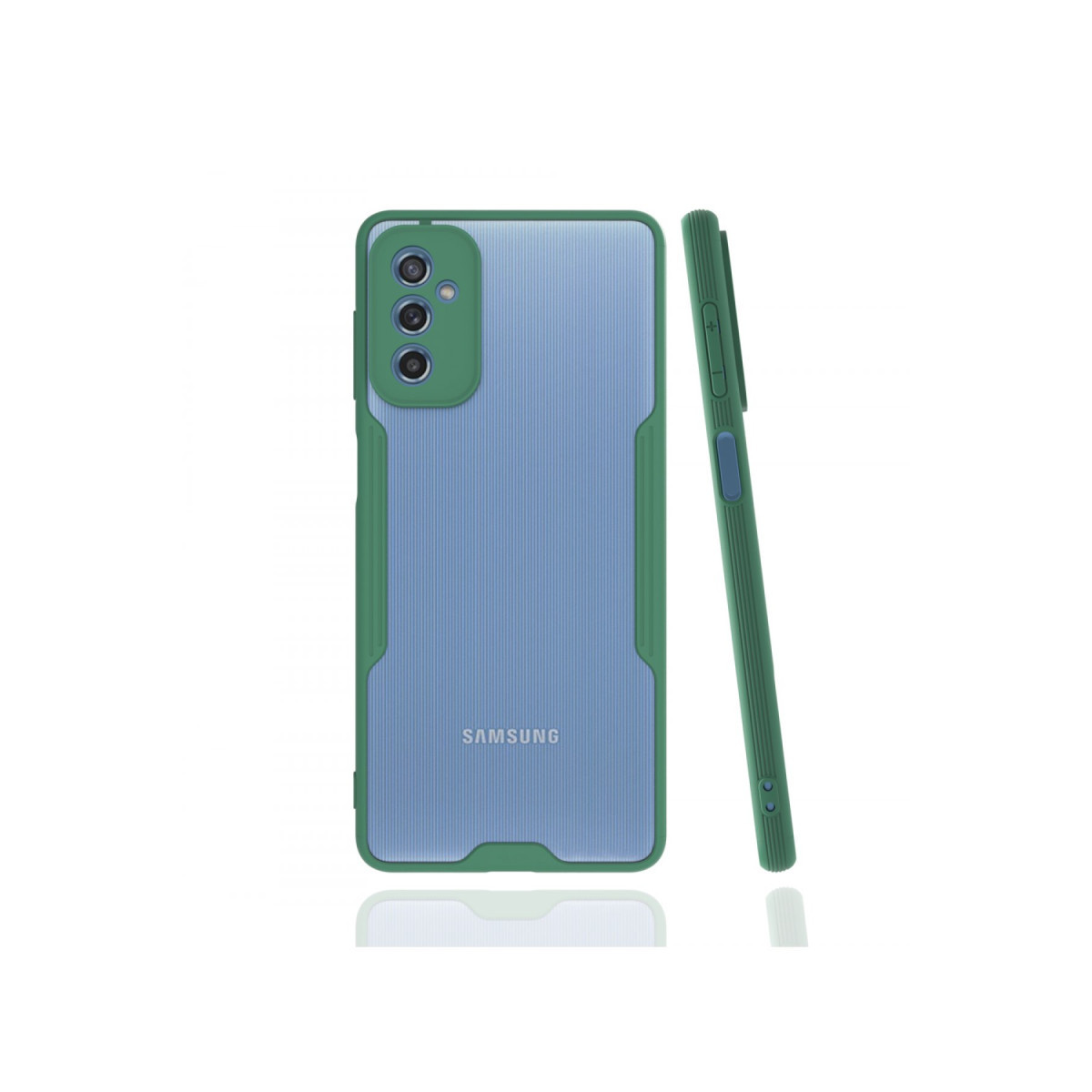 Galaxy M52 5G Kılıf Platin Silikon - Yeşil