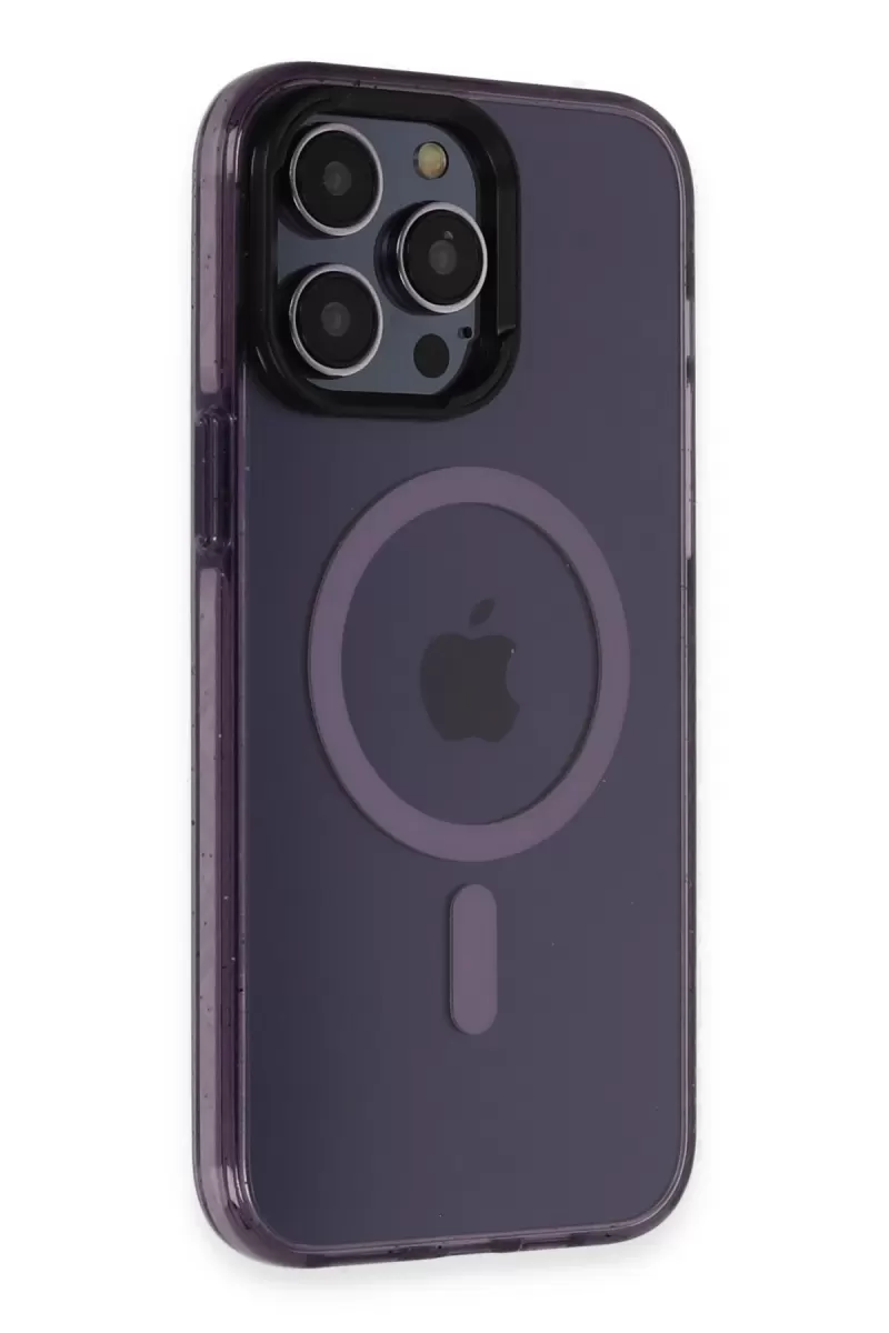 iPhone 14 Pro Kılıf Tigra Magsafe Kapak - Derin Mor