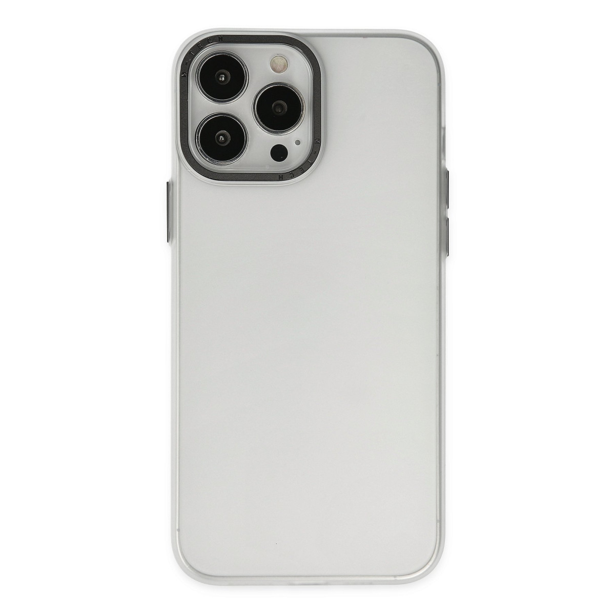 iPhone 13 Pro Max Kılıf Modos Metal Kapak - Şeffaf