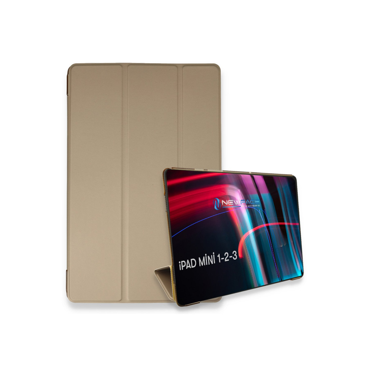 iPad Mini 3 Kılıf Tablet Smart Kılıf - Gold