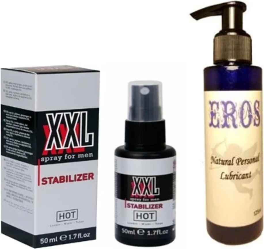 Süper Muzice Hot Xxl Peak Power For Men Sprey 50 ml Eros Natural Lubricant 125ML
