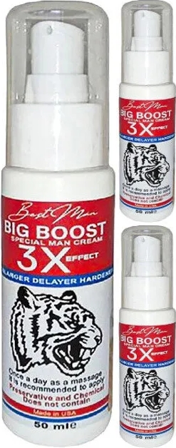 Süper Bigboost Cream 3 Adet 50 ml Erkeklere Özel 3xeffect
