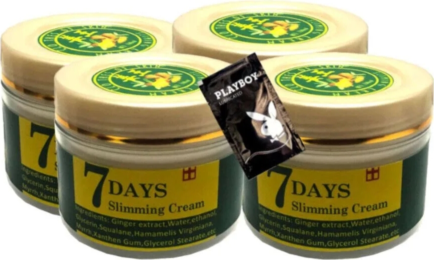 Süper 7 Days 4X100 ml Ginger Miracle Slimming Cream +1 Ad Jel ile