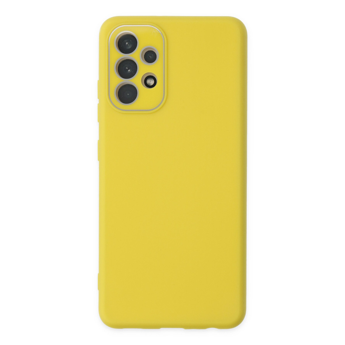 Galaxy A53 5G Kılıf Lansman Glass Kapak - Sarı