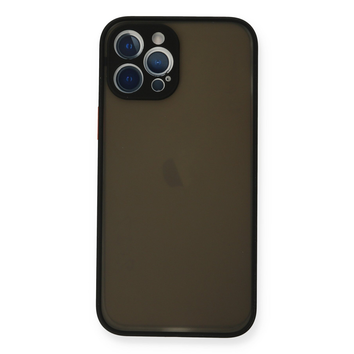 iPhone 12 Pro Kılıf Montreal Silikon Kapak - Siyah