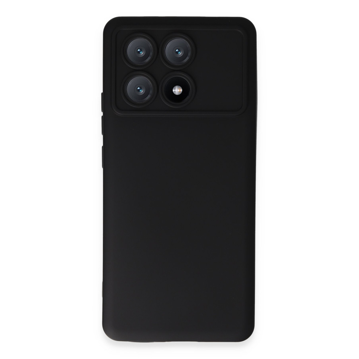 Poco X6 Pro Kılıf Nano içi Kadife Silikon - Siyah