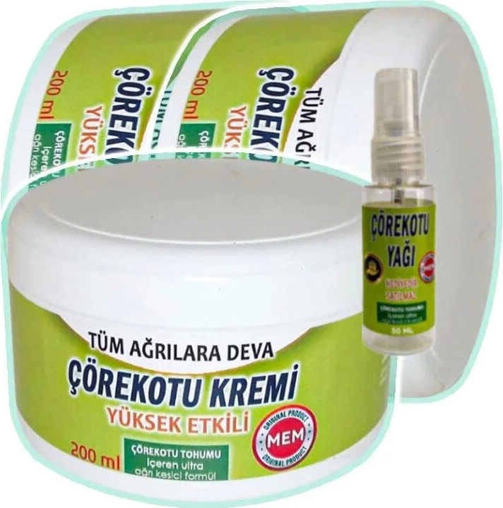 Süper Çörek Otu Bakım Kremi 3X200 Ml+30 ml Çörek Otu Yağı ile